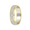 Stunning Platinum Rose Gold Mens Ring - 950Pt Platinum - GEMHUB & CO.