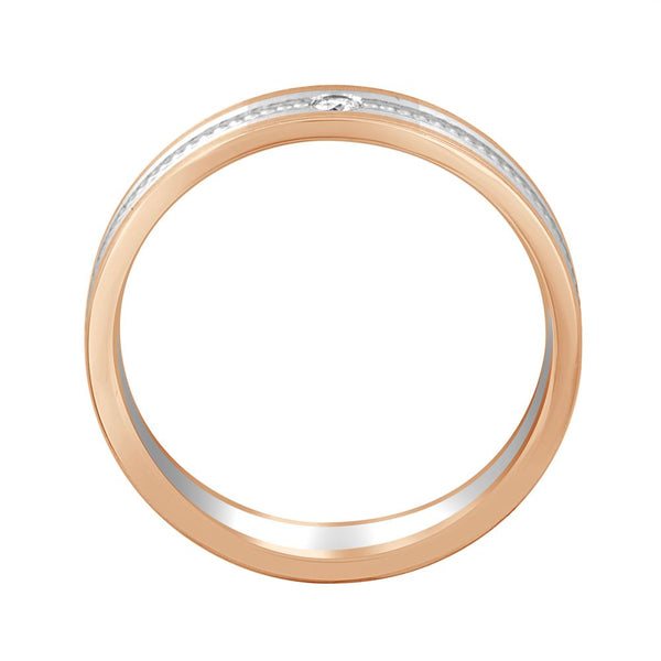 Textured Platinum Finger Ring For Men - Image 3 - GEMHUB & CO.