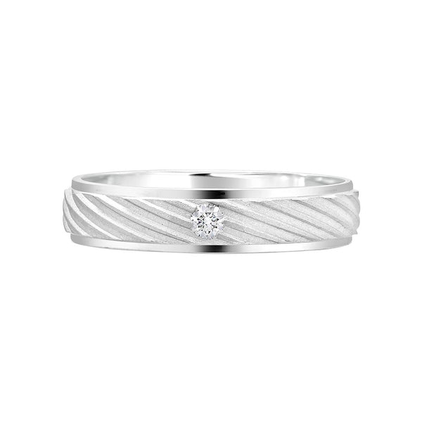 Radiant Platinum Ring for Men - Image 2 - GEMHUB & CO.