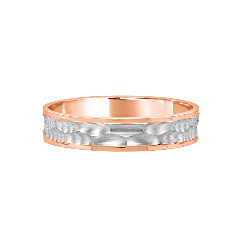 Textured Platinum Ring for Men - Image 2 - GEMHUB & CO.