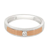 Dual toned Platinum Men's Ring - Image 2 - GEMHUB & CO.