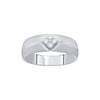 Textured Diamond and Platinum Ring for Men - Image 2 - GEMHUB & CO.