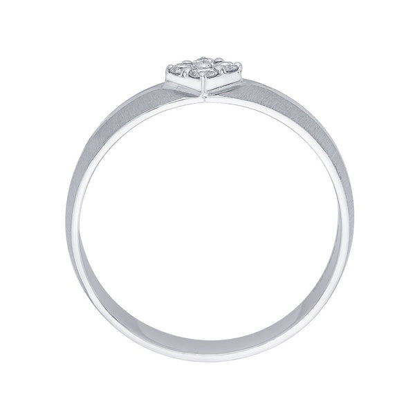 Textured Diamond and Platinum Ring for Men - Image 3 - GEMHUB & CO.