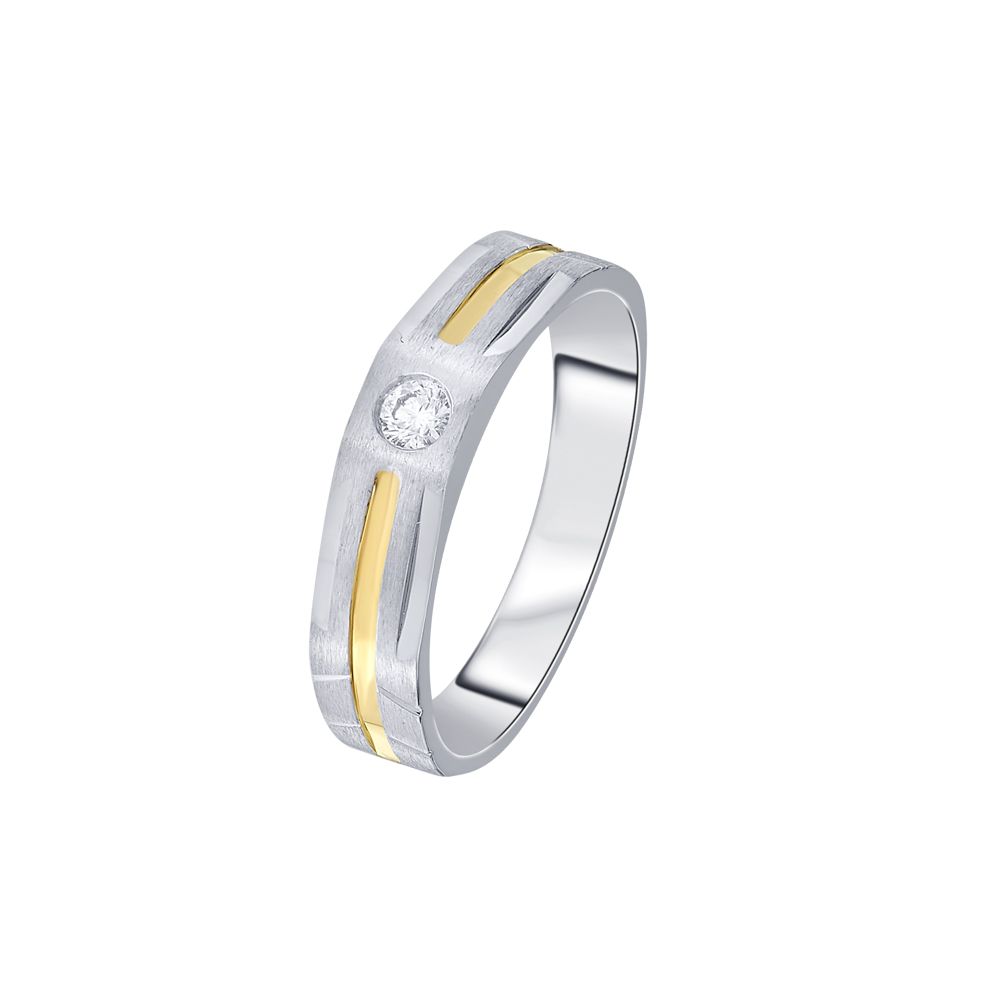 Attractive Men's Diamond Finger Ring - 950Pt Platinum - GEMHUB & CO.