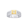 Versatile Platinum and Rose Gold Men's Finger Ring - Image 2 - GEMHUB & CO.