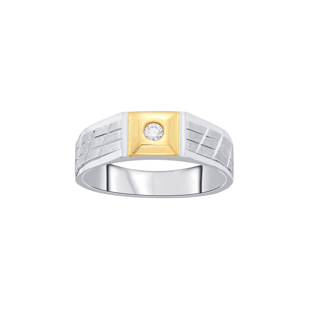 Versatile Platinum and Rose Gold Men's Finger Ring - Image 2 - GEMHUB & CO.