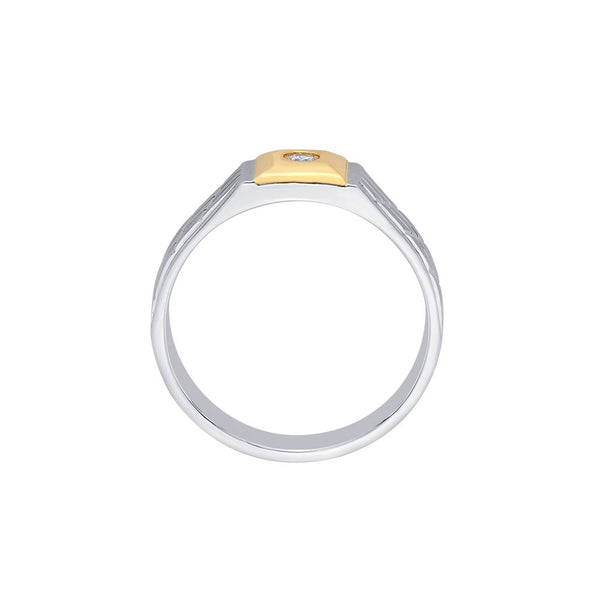 Versatile Platinum and Rose Gold Men's Finger Ring - Image 3 - GEMHUB & CO.