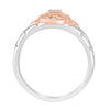 Glossy Men's Rose Gold and Diamond Finger Ring - Image 3 - GEMHUB & CO.