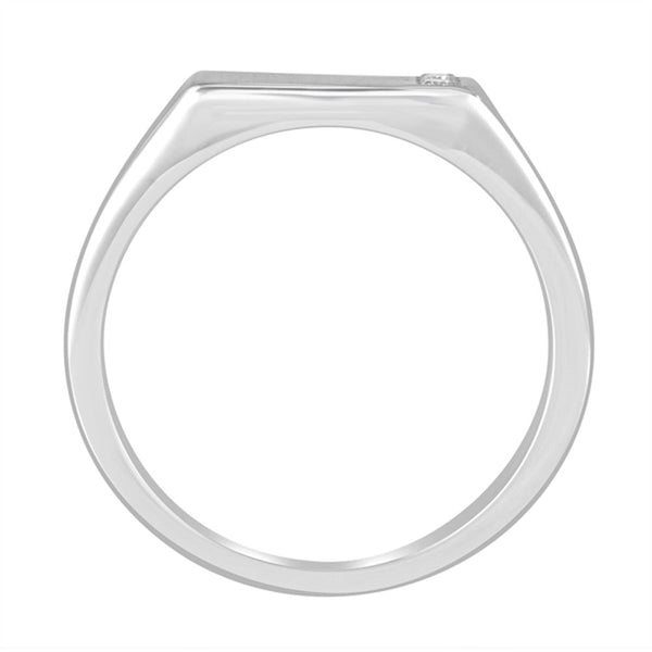 Bejewelled Platinum Men's Finger Ring - Image 3 - GEMHUB & CO.