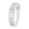 Diamond Finger Ring for Men in Platinum - 950Pt Platinum - GEMHUB & CO.