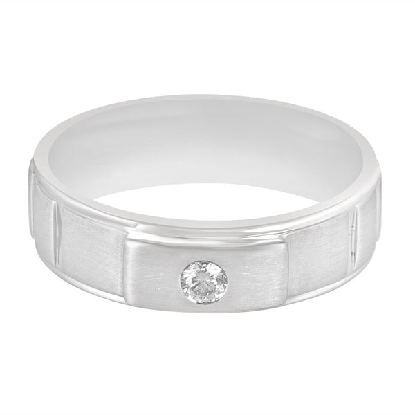 Aesthetic Men's Platinum Diamond Ring - Image 2 - GEMHUB & CO.