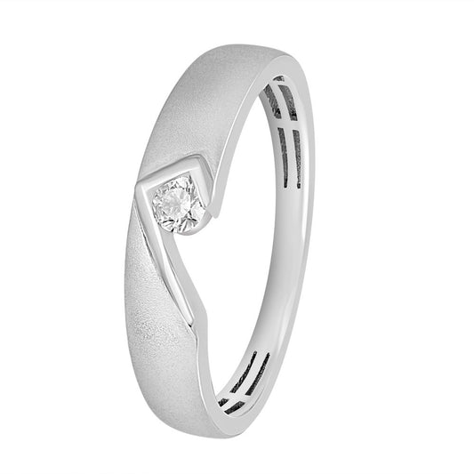 Sparkling Diamond Finger Ring - 950Pt Platinum - GEMHUB & CO.