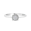 Glossy Diamond and Platinum Crown Star Ring - Image 2 - GEMHUB & CO.