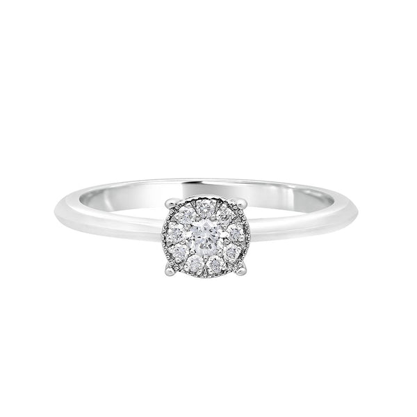 Glossy Diamond and Platinum Crown Star Ring - Image 2 - GEMHUB & CO.