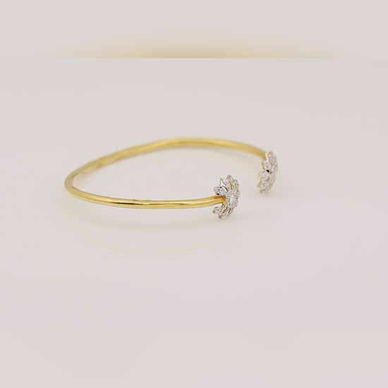 0.57ct Natural Diamond Pavé Bangle