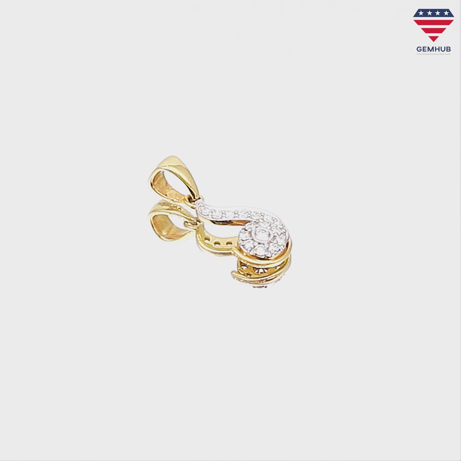 0.40 Ct IGI Certified Natural Diamond Necklace Pendant in 18K Gold Jewellry