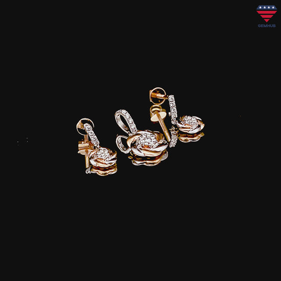 Natural G-H-I VS Diamond Pendant 0.68 ct IGI Certified 18K Gold Necklace