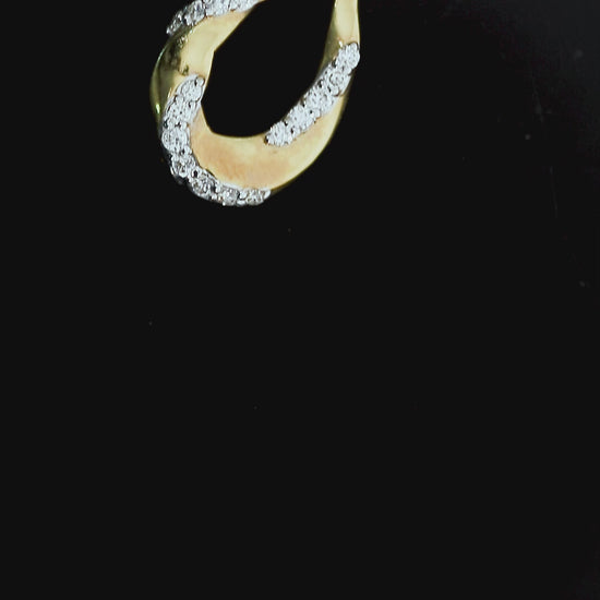 Luxury 0.32 Ct Natural Diamond Pendant IGI Certified in 18K Gold for Women