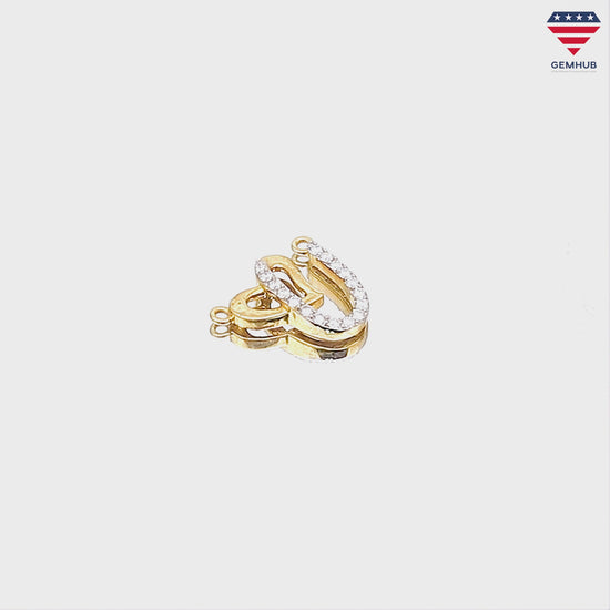 0.14 Ct. Natural Diamond Pendant 18K Gold Special Occasion Jewelry for Women