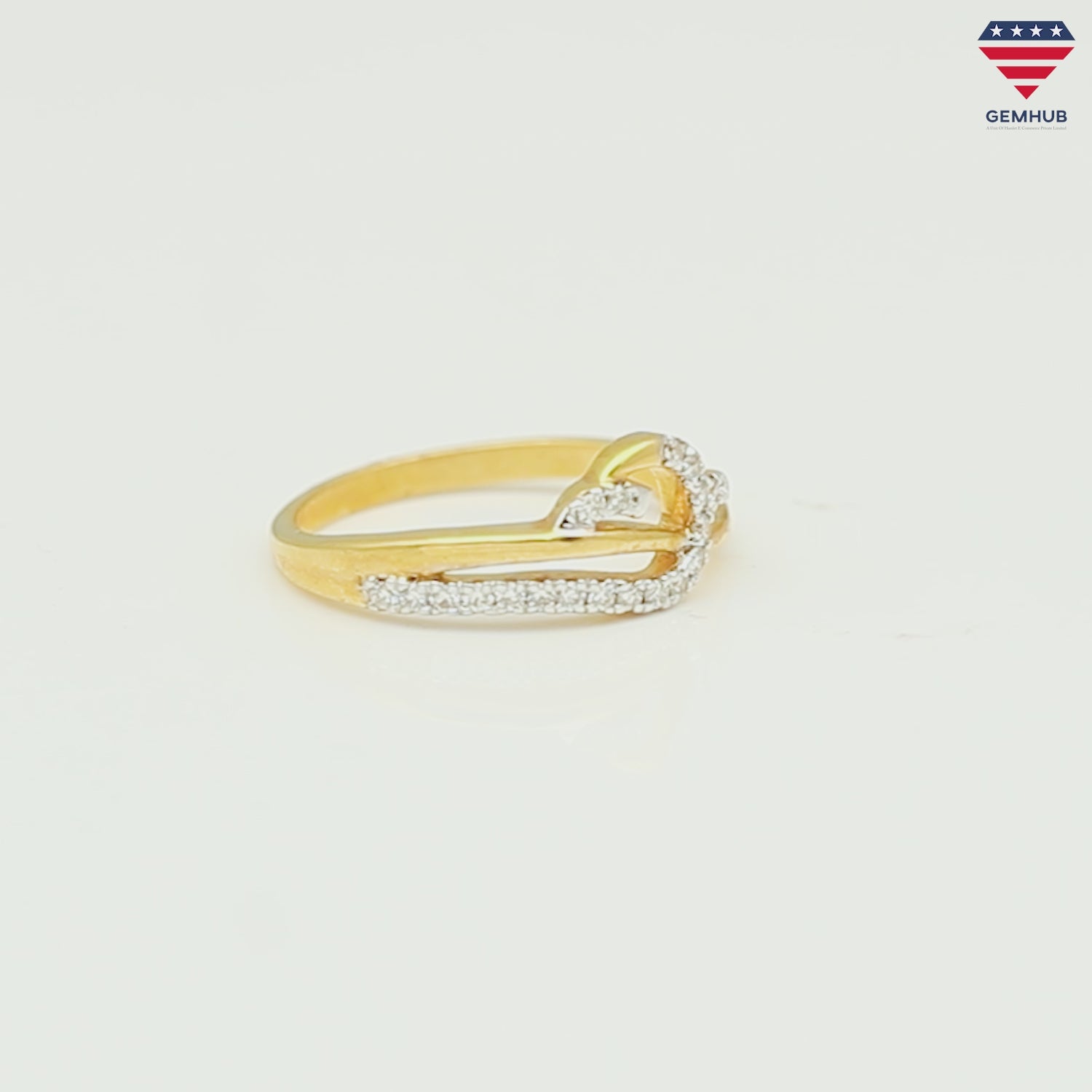 0.18 Ct. IGI Certified 18k Yellow Gold Diamond Cluster Ring For Women Gift