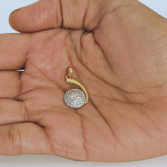 Elegant 0.44 Ct 18K Gold Pendant IGI Certified Natural Diamond for Women