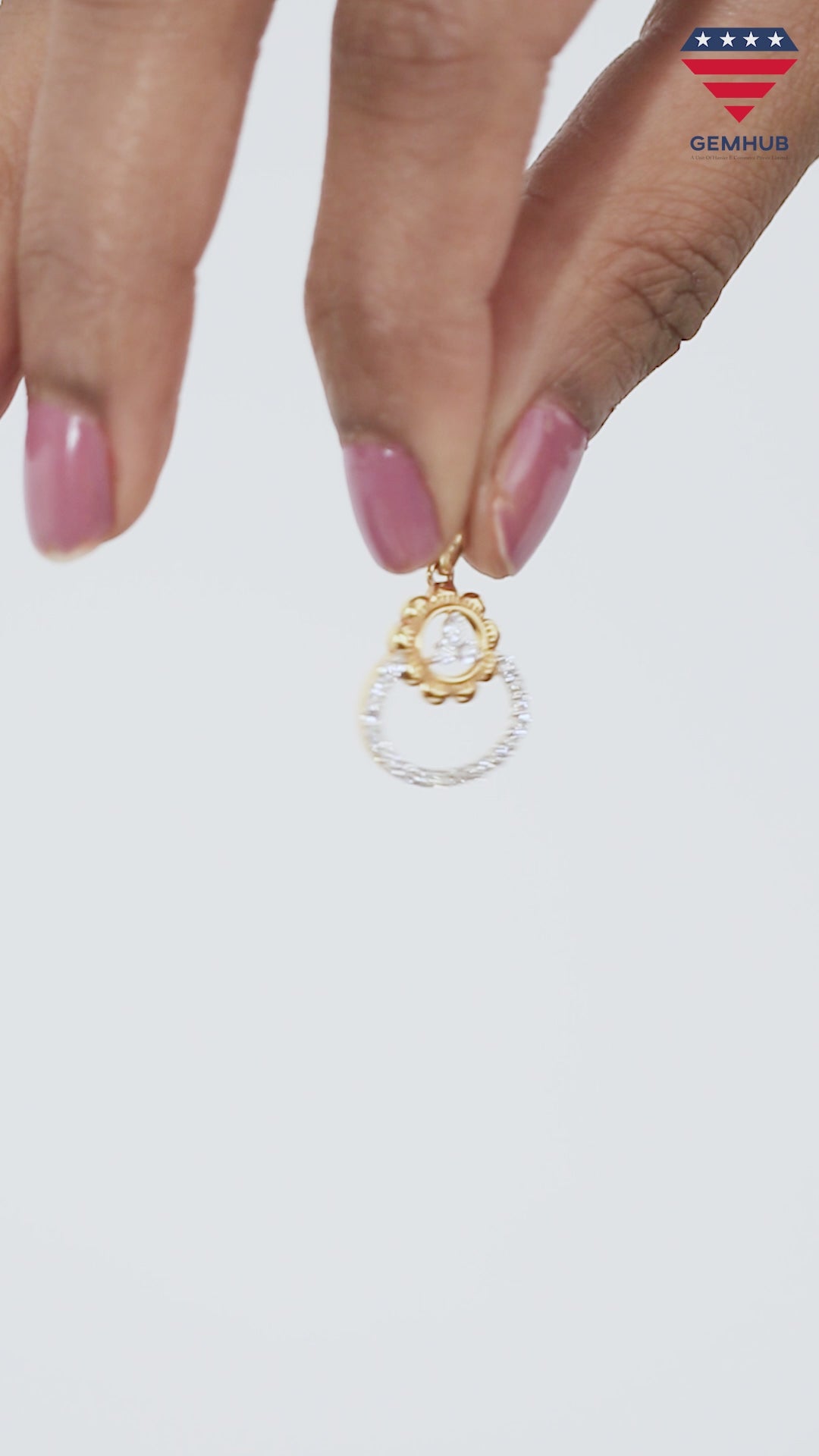 0.38 Ct IGI Certified Natural Diamond Pendant in 18K Gold Jewelry for Women