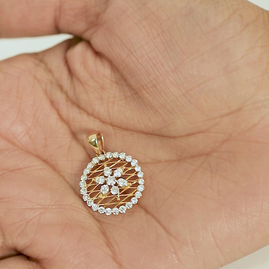 0.95ct Natural Diamond Pendant Necklace