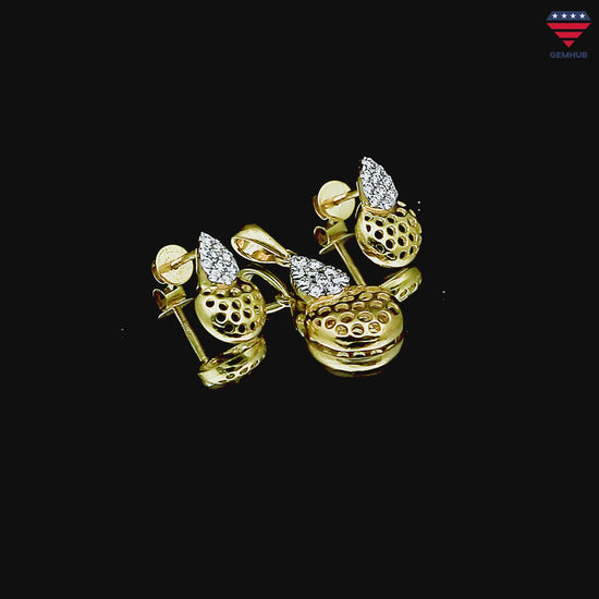 Luxury 18K Gold Diamond Pendant Set 0.66 Ct G-H VS – Elegant Jewelry Gift