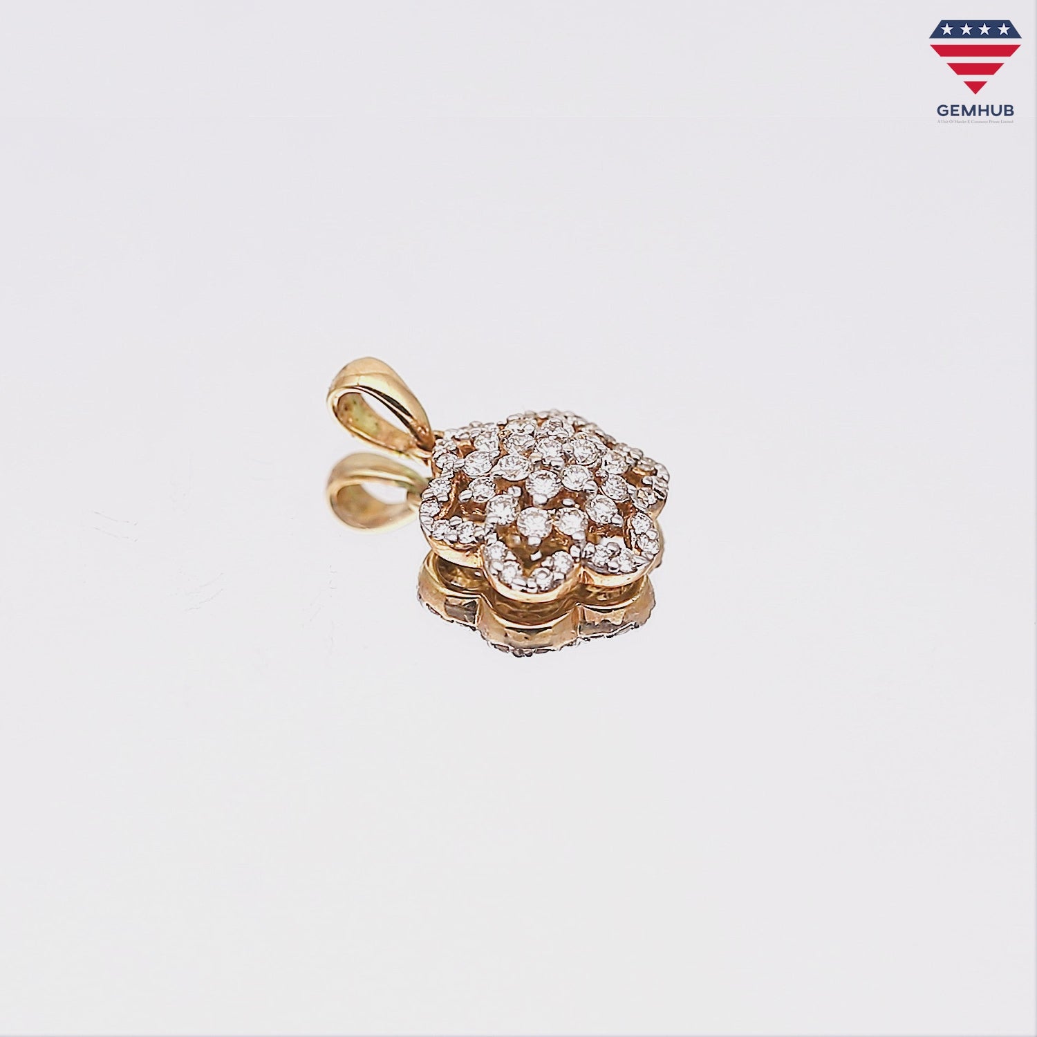 0.69 Ct IGI Certified Natural Diamond Pendant in 18K Gold Jewelry for Women