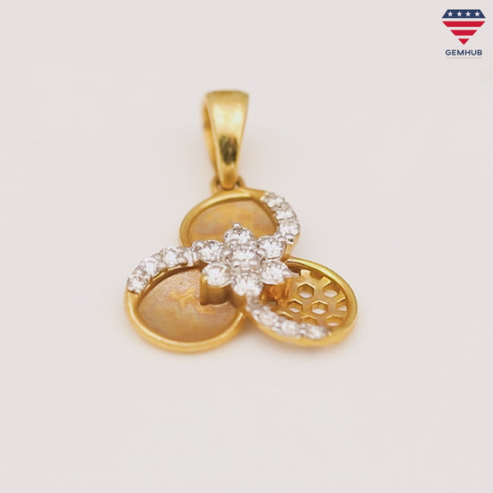 0.34ct Natural Diamond Pendant Necklace