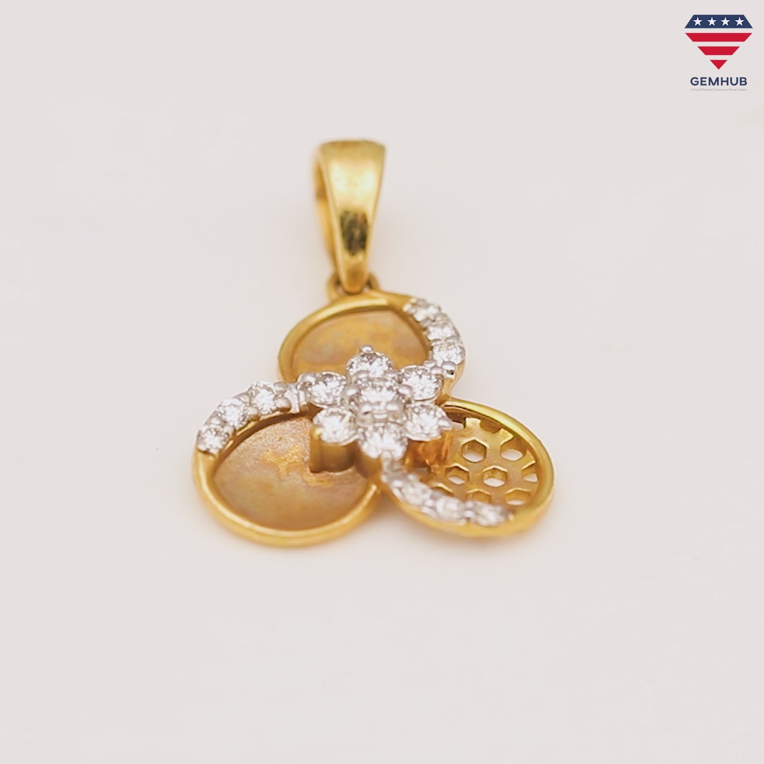 0.34ct Natural Diamond Pendant Necklace