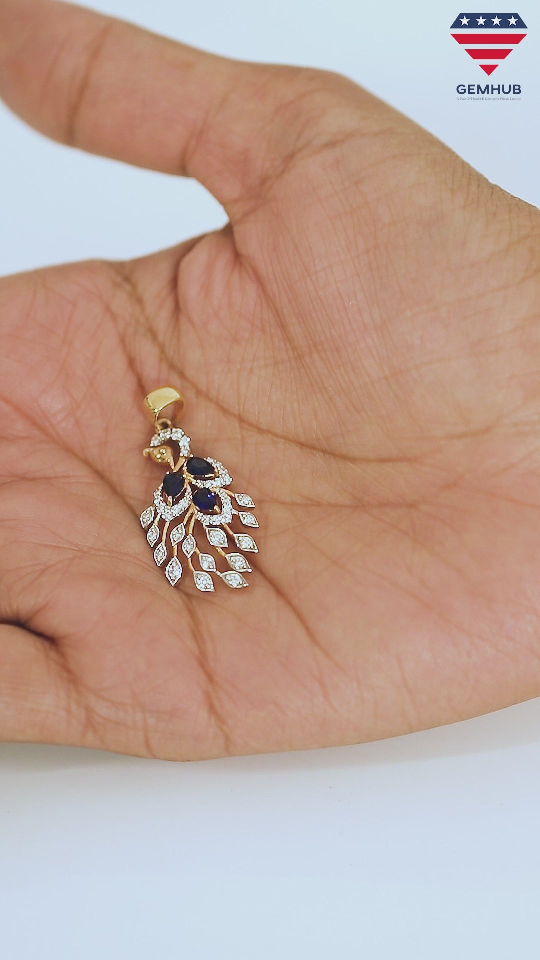 Engagement Gift Pendant 18K Gold 0.38 Ct IGI Certified Natural Diamond