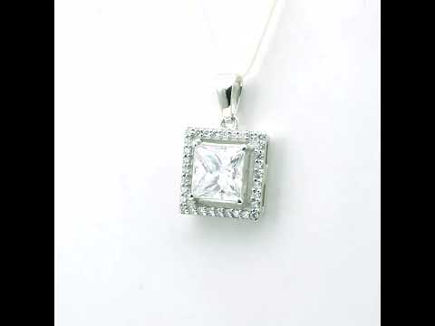 7.30 Ct Moissanite Pendant in Gold Vermeil Certified Gift for Black Friday