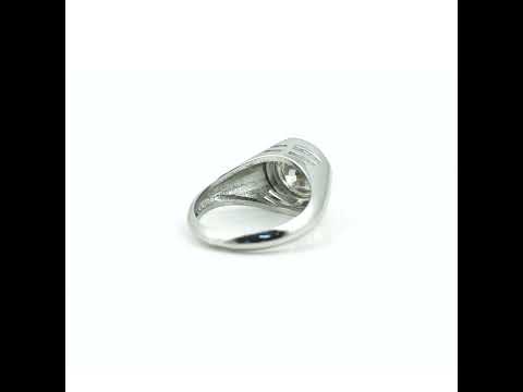 3.35 ct DEW Certified Round White Moissanite Solitaire Ring – Gift Idea 18K Gold Plated
