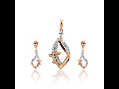 0.94 Ct Natural Diamond Pendant Set 18K Gold G-H-I VS Jewelry for Women