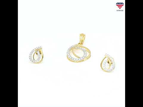 IGI Certified 0.65 Ct Diamond Pendant Set 18K Gold H-I SI Jewelry