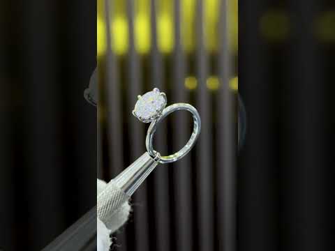 2.50 Ct Round Cut Lab Grown Diamond Ring — VS1 Clarity, 18k Gold Vermeil