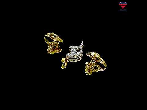 IGI Certified 18K Gold Diamond Necklace Pendant Set 0.71 Ct H-I VS Jewelry