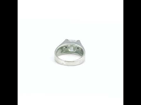 1.50 Ct Emerald Cut Lab Grown Diamond Ring — VS1 Clarity, 18k Gold Vermeil