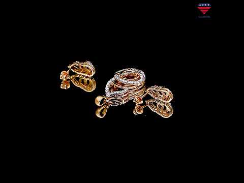 18k Gold IGI Certified 1.17 ct Pendant Set Jewelry G-H VS Clarity