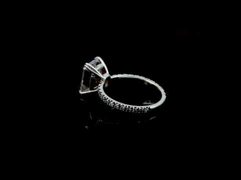 3.30 Ct Emerald Cut Lab Grown Diamond Ring — VS1 Clarity, 18k Gold Vermeil