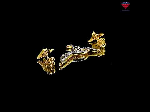 Luxury 0.61 Ct Diamond Pendant Set IGI Certified 18K Gold G-H VS Jewelry