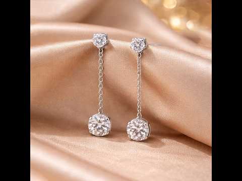 6 Ct Round Cut Lab Grown Diamond Stud Earrings VS1