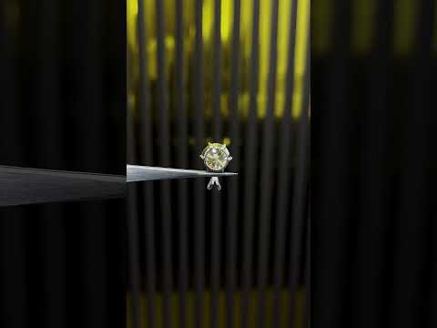 6.20 ct DEW Champagne Moissanite Pendant in Gold Vermeil