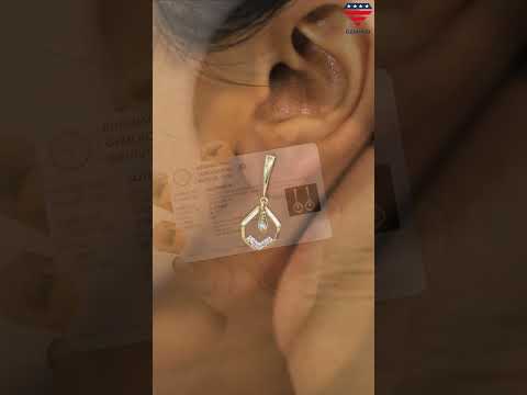 IGI Certified 0.15 Ct. Natural Diamond Earrings in 18K Gold For women