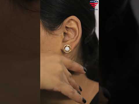 0.40 Ct IGI Certified . Natural Diamond 18KT Gold Stud Earrings gifts for wife