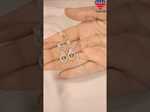 1.05 Ct. IGI Certified Natural Diamond  Dangle Earrings in 18K Yellow Gold