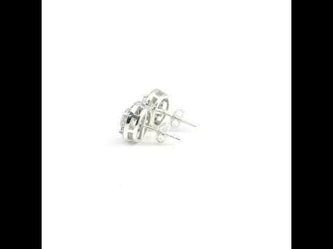 3.50 Ct Round Cut Lab Grown Diamond Stud Earrings — VS1 Clarity, 18k Gold Vermeil