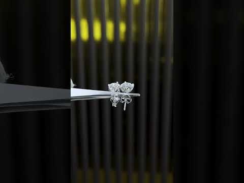 4.00 Ct White Moissanite Stud Earrings In Vermeil 925 Silver Wedding Gift