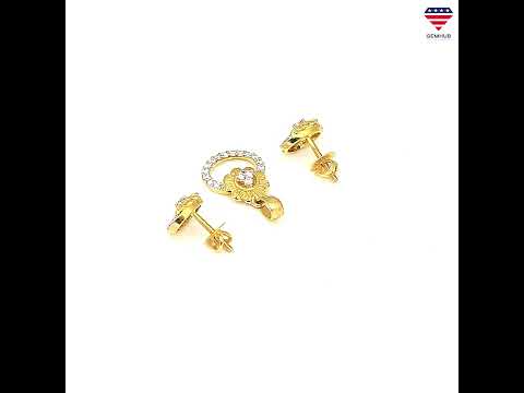 IGI Certified 0.62 Ct Diamond Pendant Set G-H VS 18K Gold for Women Fine Jewelry